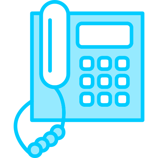 Telephone Generic Blue icon