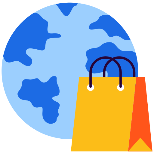 envío mundial icono gratis