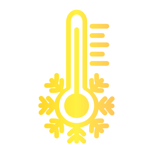 temperatura fria icono gratis