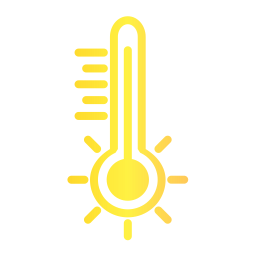 temperatura caliente icono gratis