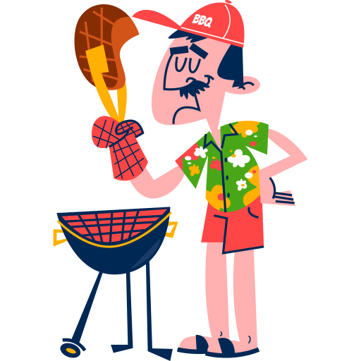 un barbecue gratuit sticker un barbecue gratuit sticker