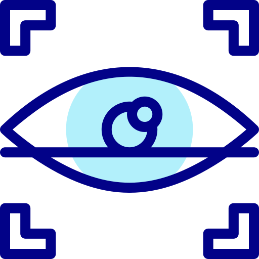 escáner ocular icono gratis