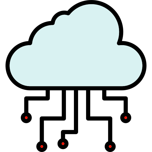 computación en la nube icono gratis