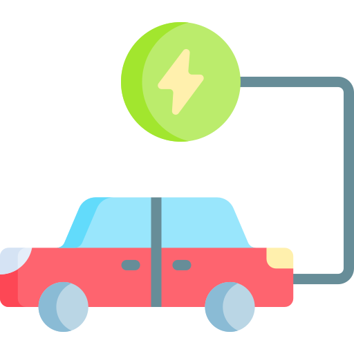 coche eléctrico icono gratis