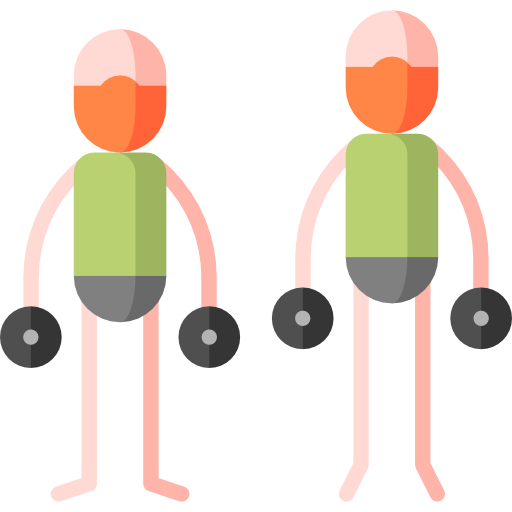 Fitness Puppet Characters Flat icon