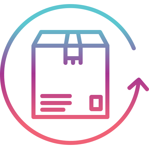 caja de devolución icono gratis
