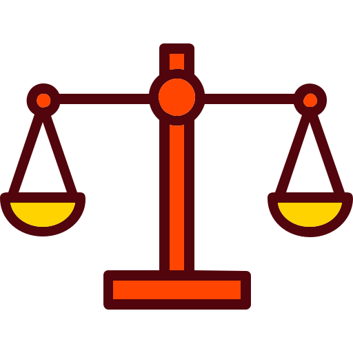 Justice scale Generic Outline Color icon