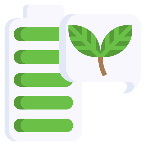 batería ecológica icono gratis