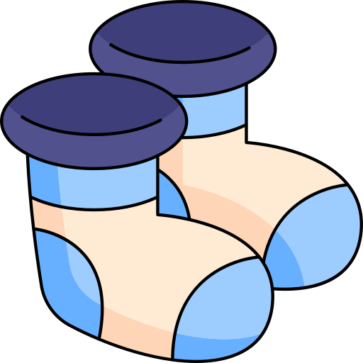 Baby socks Generic Outline Color icon