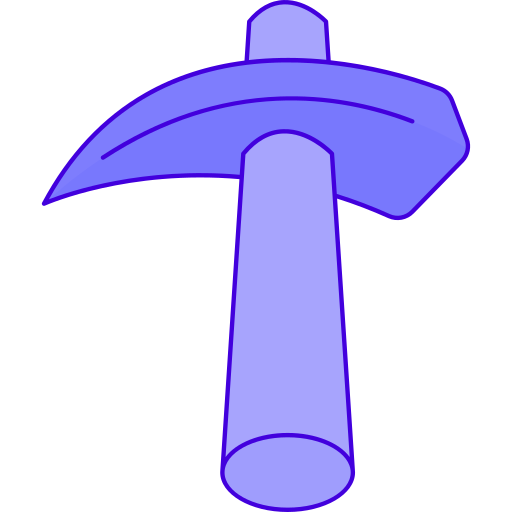 Pickaxe Generic Thin Outline Color Icon