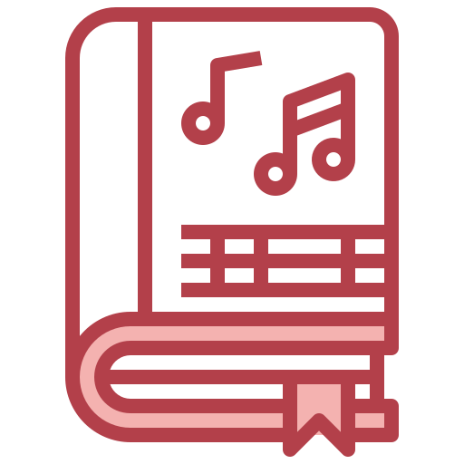 libro de música icono gratis