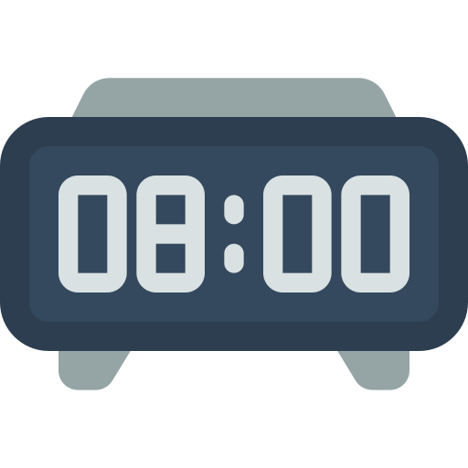 Digital clock Generic Flat icon