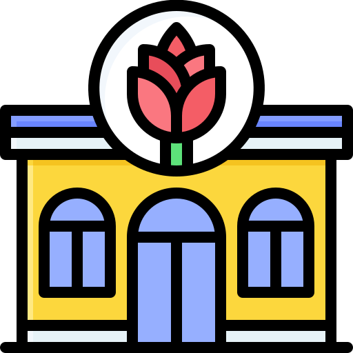 tienda de flores icono gratis