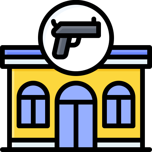 tienda de armas icono gratis