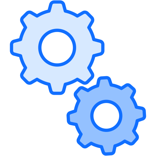 Blue Gear PNG Transparent Images Free Download