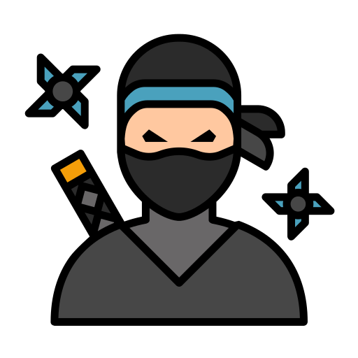 Ninja Generic Outline Color icon