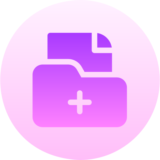 Medical record Basic Gradient Circular icon