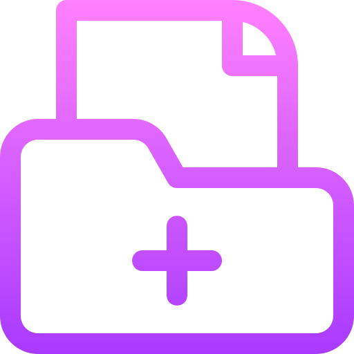 Medical record Basic Gradient Lineal color icon