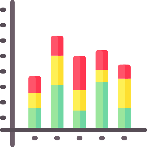 gráfico de columnas icono gratis