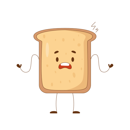 Toast Generic Thin Outline Color icon