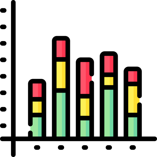 gráfico de columnas icono gratis