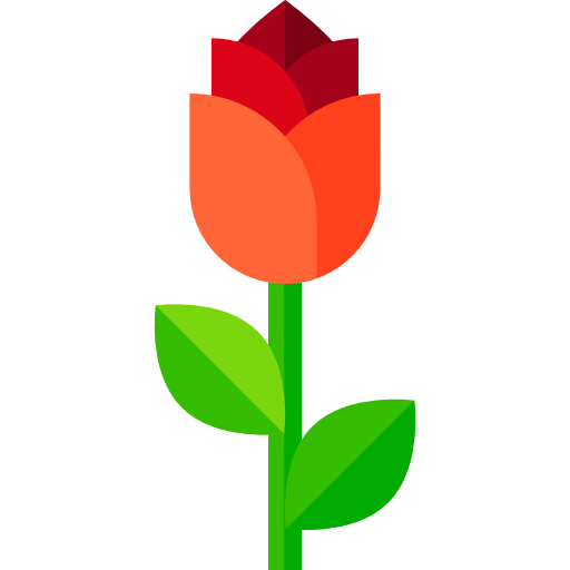 Rose Basic Straight Flat icon