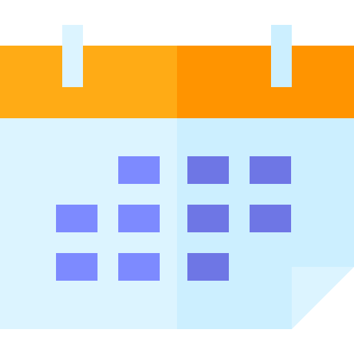 Calendar Basic Straight Flat icon