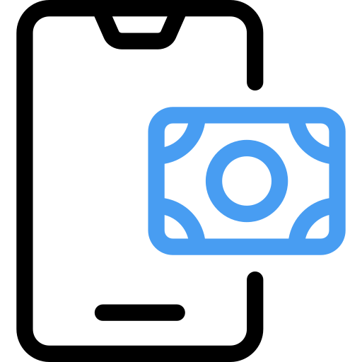 pago en línea icono gratis