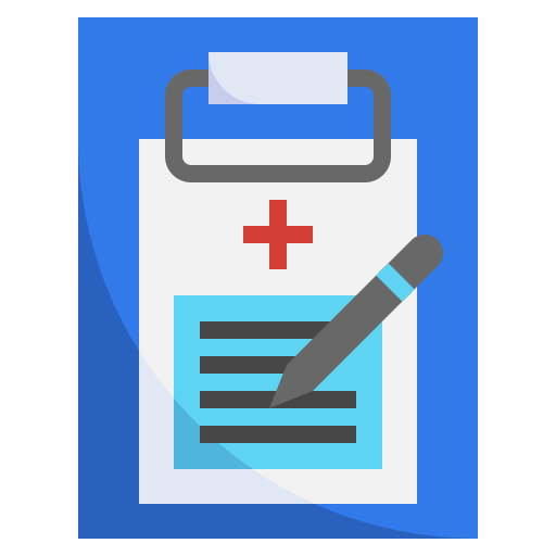 informe médico icono gratis