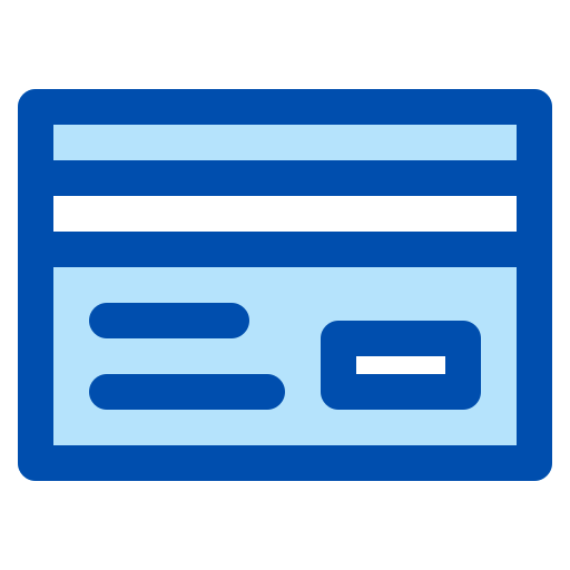 Credit card Generic Blue icon