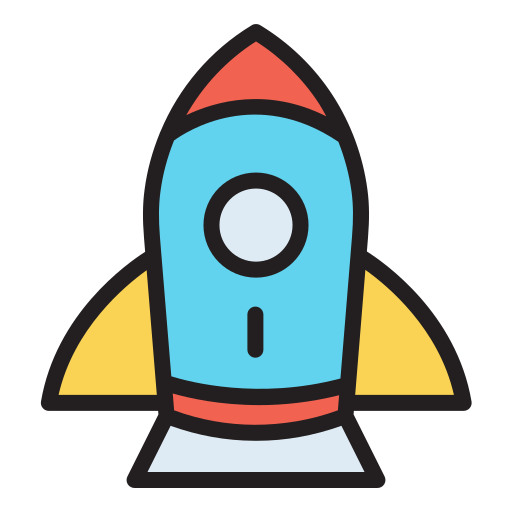 Rocket Generic Outline Color icon