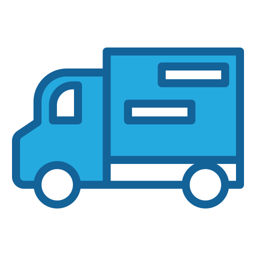 camión de reparto icono gratis
