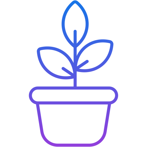 pot de fleur Icône gratuit