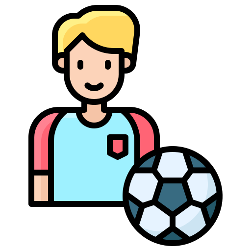 jugador de fútbol icono gratis