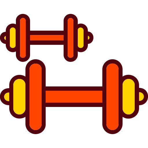 Dumbbells Generic Outline Color icon