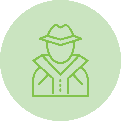 delincuente icono gratis