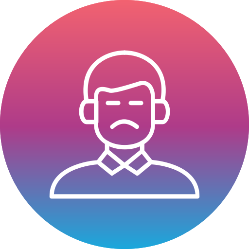 Upset free icon