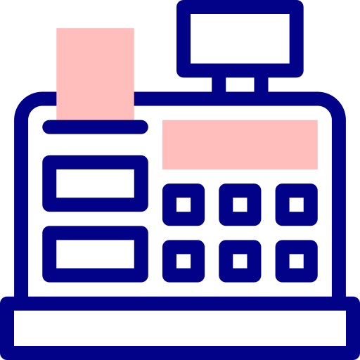 caja registradora icono gratis