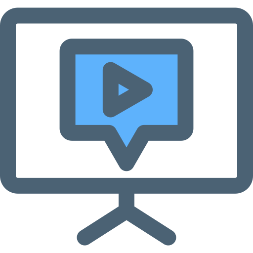 video conferencia icono gratis