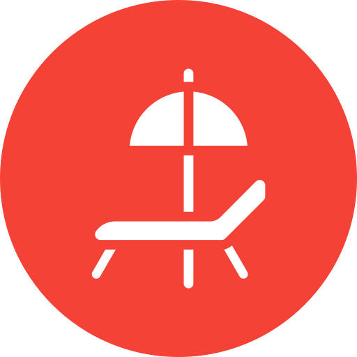 Sunbed free icon