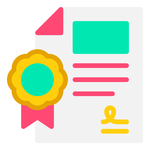 Certificate file Generic Flat icon