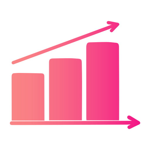 Growth chart Generic Flat Gradient icon