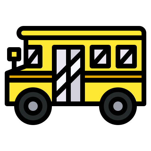 School bus Generic Outline Color icon