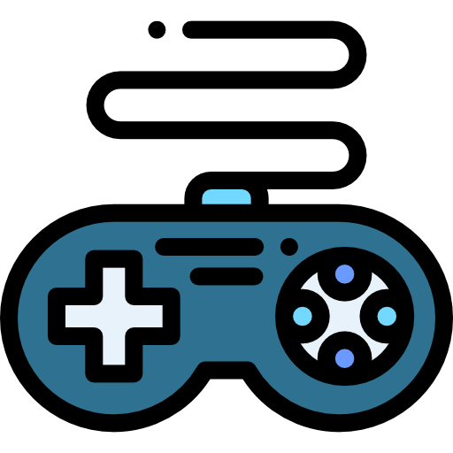 Gamepad Detailed Rounded Lineal color icon