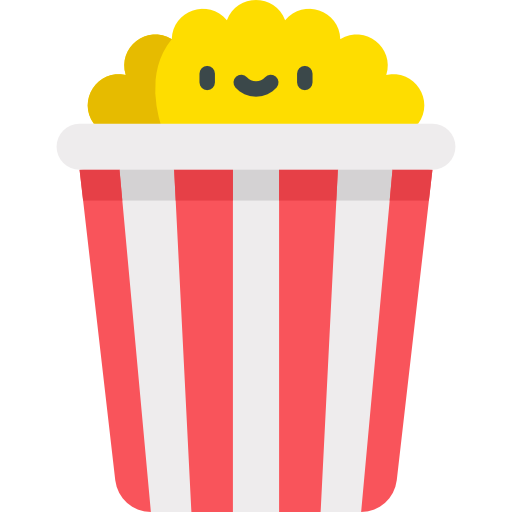 Popcorn Kawaii Flat icon