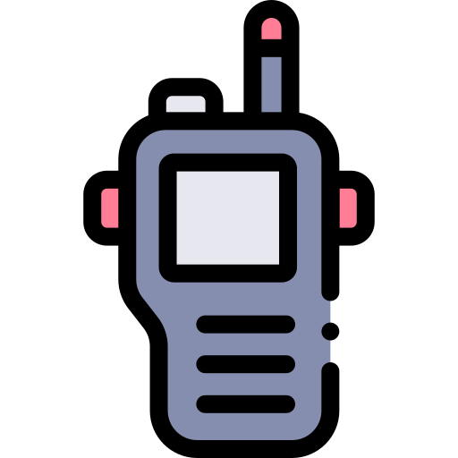 Walkie talkie Detailed Rounded Lineal color icon