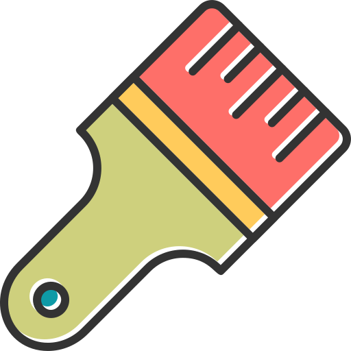 Paint brush Generic Color Omission icon