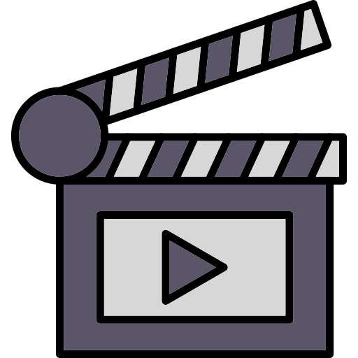 Clapperboard Generic Outline Color icon