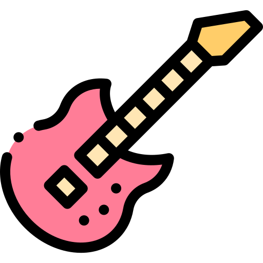 guitarra electrica icono gratis