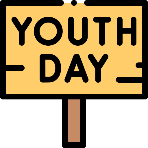 día de la juventud icono gratis